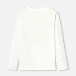 Jacadi T-Shirts And Polo Shirts|Boy long-sleeved T-shirt Jacadi soft white
