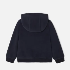 Jacadi Sweaters, Sweatshirts And Cardigans|Boy microfleece zip-up sweatshirt Jacadi Navy