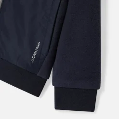 Jacadi Sweaters, Sweatshirts And Cardigans|Boy microfleece zip-up sweatshirt Jacadi Navy