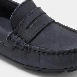 Jacadi Loafers, Lace-Ups And Moccasins|Boy nubuck moccasins Jacadi Navy