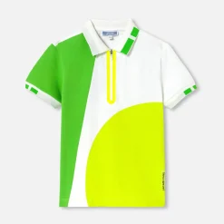 Jacadi T-Shirts And Polo Shirts|Boy polo in cotton piqué White/Multicolour
