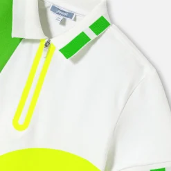 Jacadi T-Shirts And Polo Shirts|Boy polo in cotton piqué White/Multicolour