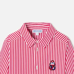 Jacadi Shirts|Boy shirt in striped poplin White/Red