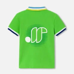 Jacadi T-Shirts And Polo Shirts|Boy short-sleeved polo Grass green