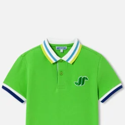 Jacadi T-Shirts And Polo Shirts|Boy short-sleeved polo Grass green