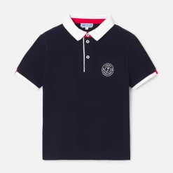 Jacadi T-Shirts And Polo Shirts|Boy short-sleeved polo shirt Jacadi Navy