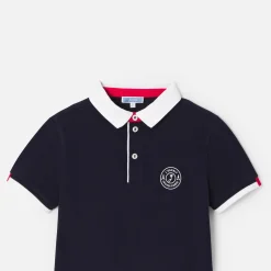 Jacadi T-Shirts And Polo Shirts|Boy short-sleeved polo shirt Jacadi Navy