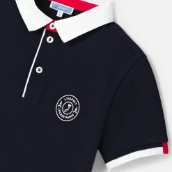 Jacadi T-Shirts And Polo Shirts|Boy short-sleeved polo shirt Jacadi Navy