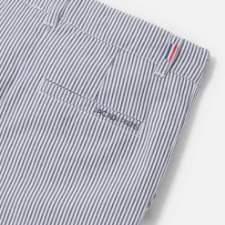 Jacadi Shorts|Boy striped Bermuda shorts White/Blue