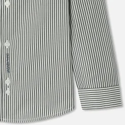 Jacadi Shirts|Boy striped shirt in poplin White/Grey