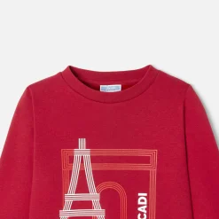 Jacadi Sweaters, Sweatshirts And Cardigans|Boy sweater Dark Red