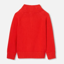 Jacadi Sweaters, Sweatshirts And Cardigans|Boy trucker sweater Bright red