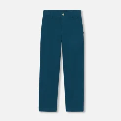 Jacadi Pants And Sweatpants|Boy twill pants Petrol blue