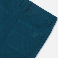 Jacadi Pants And Sweatpants|Boy twill pants Petrol blue