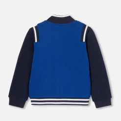 Jacadi Sweaters, Sweatshirts And Cardigans|Boy Varsity cardigan Dark Blue