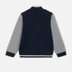 Jacadi Sweaters, Sweatshirts And Cardigans|Coats And Outerwear|Boy varsity style cardigan Navy/Grey