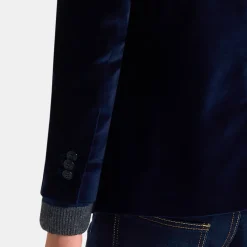 Jacadi Coats And Outerwear|Boy Coats & Puffer Jackets|Boy velvet jacket Jacadi Navy