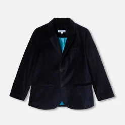 Jacadi Coats And Outerwear|Boy Coats & Puffer Jackets|Boy velvet jacket Jacadi Navy