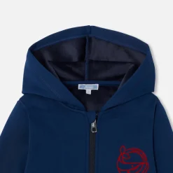 Jacadi Sweaters, Sweatshirts And Cardigans|Boy zip-up sweatshirt Navy blue