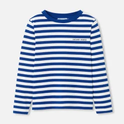 Jacadi T-Shirts And Polo Shirts|Child Breton tee White/Blue