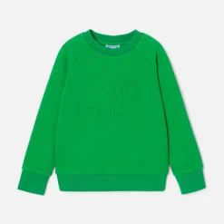 Jacadi Sweaters, Sweatshirts And Cardigans|Child cotton piqué sweatshirt Green