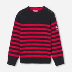 Jacadi Sweaters, Sweatshirts And Cardigans|Cardigans, Sweaters And Sweatshirts|Child sailor sweater Navy/Red