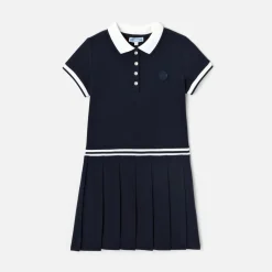 Jacadi Dresses And Skirts|dress in cotton piqué Jacadi Navy