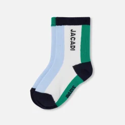Jacadi Socks And Booties|Accessories|Duo of baby boy socks Blue/Green
