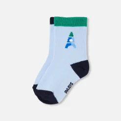 Jacadi Socks And Booties|Accessories|Duo of baby boy socks Blue/Green