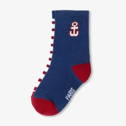 Jacadi Socks And Booties|Accessories|Duo of baby boy socks Navy/Multicolour