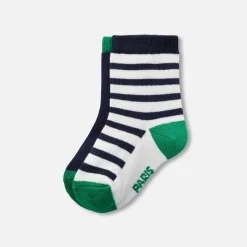 Jacadi Socks And Booties|Accessories|Duo of baby boy socks Navy/Green