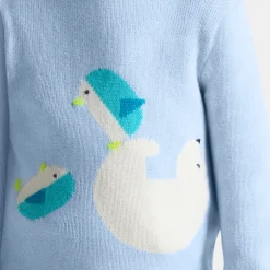 Jacadi Sweaters, Sweatshirts And Cardigans|Fancy Intarsia baby boy sweater Cloud