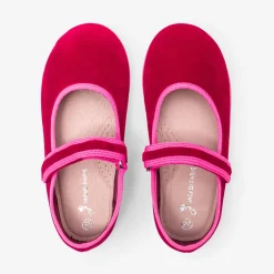 Jacadi Slippers|Canvas Shoes|Girl ballerinas Burgundy