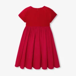 Jacadi Dresses And Skirts|Girl bi-material dress Jacadi Red