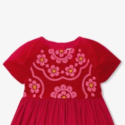 Jacadi Dresses And Skirts|Girl bi-material dress Jacadi Red