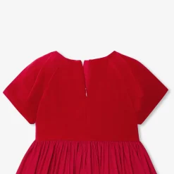 Jacadi Dresses And Skirts|Girl bi-material dress Jacadi Red