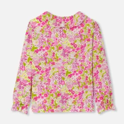Jacadi Blouses And Shirts|Girl blouse in Liberty fabric White/Multicolour