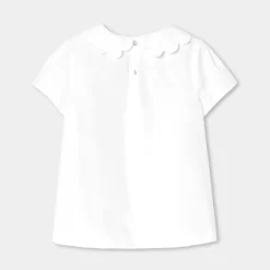 Jacadi Blouses And Shirts|Girl blouse in poplin Jacadi White