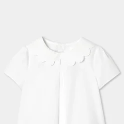 Jacadi Blouses And Shirts|Girl blouse in poplin Jacadi White