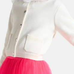 Jacadi Cardigans, Sweaters And Sweatshirts|Girl cardigan Jacadi soft white