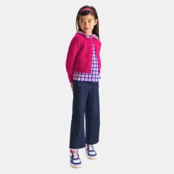 Jacadi Cardigans, Sweaters And Sweatshirts|Girl cardigan Grenadine Pink