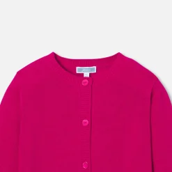 Jacadi Cardigans, Sweaters And Sweatshirts|Girl cardigan Raspberry