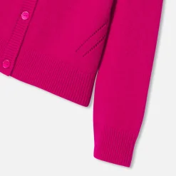 Jacadi Cardigans, Sweaters And Sweatshirts|Girl cardigan Raspberry