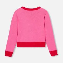 Jacadi Cardigans, Sweaters And Sweatshirts|Girl cardigan Pink/Multicolour