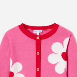 Jacadi Cardigans, Sweaters And Sweatshirts|Girl cardigan Pink/Multicolour