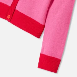 Jacadi Cardigans, Sweaters And Sweatshirts|Girl cardigan Pink/Multicolour