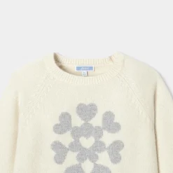 Jacadi Cardigans, Sweaters And Sweatshirts|Girl cashmere sweater Jacadi soft white