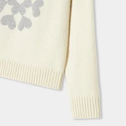 Jacadi Cardigans, Sweaters And Sweatshirts|Girl cashmere sweater Jacadi soft white