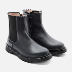 Jacadi Ankle & Lined Boots|Girl Chelsea boots in smooth leather Jacadi Navy