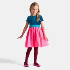 Jacadi Dresses And Skirts|Girl color block dress Pink/Blue
